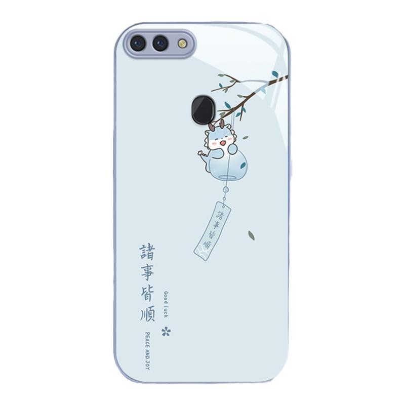 适用oppor15手机壳新款r15梦境版诸事皆顺opp0可爱女网红r17金属漆玻璃r15标准版高级感镜头全包潮