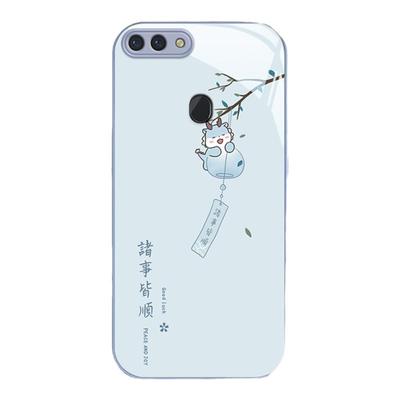 适用oppor15手机壳新款r15梦境版诸事皆顺opp0可爱女网红r17金属漆玻璃r15标准版高级感镜头全包潮