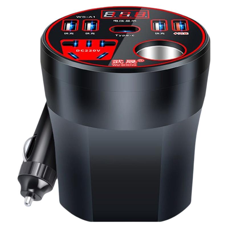 车载逆变器12V24V转220V多功能大功率货车手机插座电源转换充电器