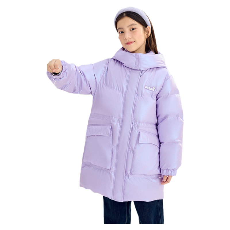 巴拉巴拉羽绒服女童长款外套冬季