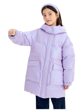 巴拉巴拉羽绒服女童长款外套冬季