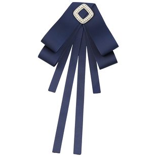 领结女jk制服领花服装配饰衬衣衬衫百搭蓝色飘带蝴蝶结别针装饰品