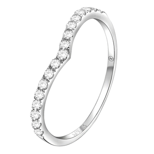 简约皇冠时尚排钻款戒指玥景18K金AU750玫瑰金白金黄金锆石女尾戒