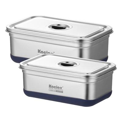 Kacierr304长方形微压密封保鲜盒