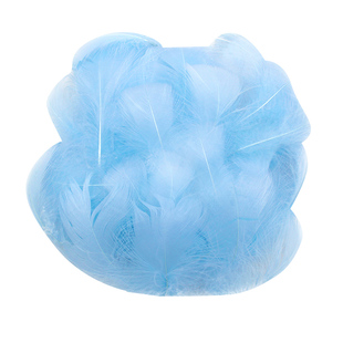 复活节装饰品diy儿童手工彩色天然羽毛材料马卡龙色火鸡毛小绒毛