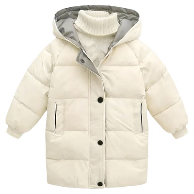 中长款羽绒加厚棉服卡可鸭儿童