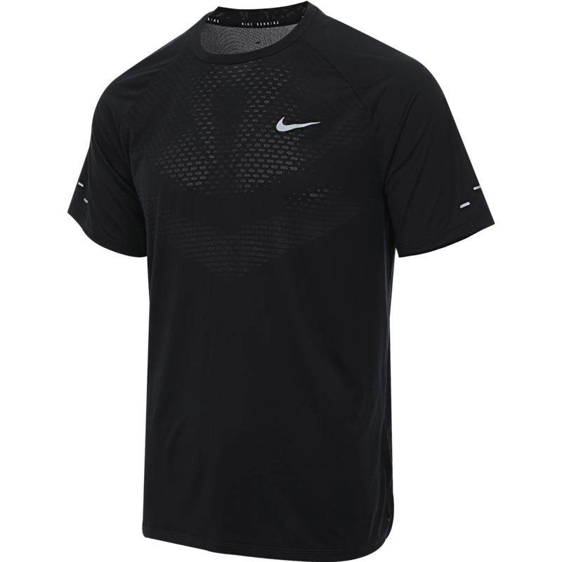 【自营】NIKE耐克男子针织运动短T恤HV5204-010短袖