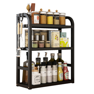 不锈钢厨房调料置物架台面窄小尺寸多功能调味品油盐酱醋收纳架子