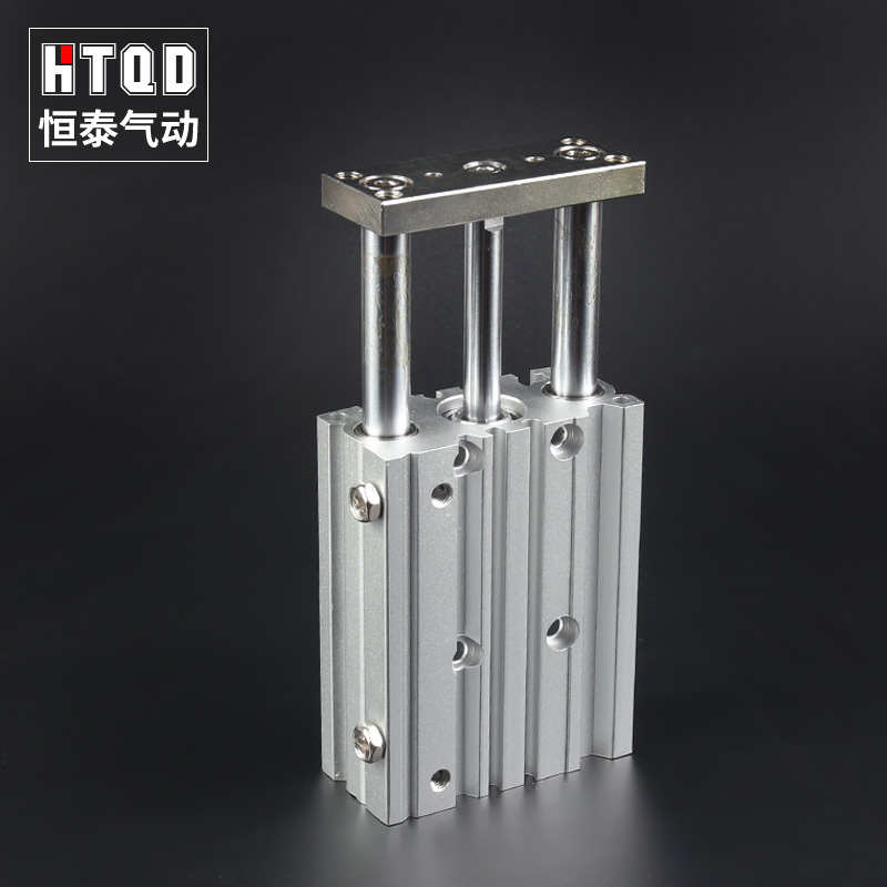MGPM三轴三杆气缸带导杆大推力12X16X20X25/32/40/50-30X75X100-Z