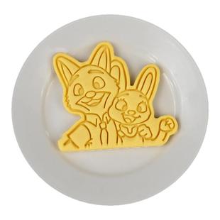 疯狂动物城卡通饼干模具狐尼克朱迪盖瑞曲奇立体按压家用烘焙工具