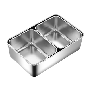 304不锈钢备菜盘备餐盘火锅专用配菜盘子长方形盘料理盘子保鲜盒