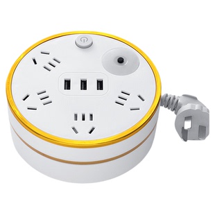 收纳挂钩插座usb插排插线板拖线板插板带线家用多功能接线板