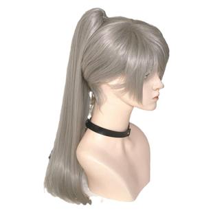 恋与深空 古风沈星回cos假发 特调暖灰色虎口夹马尾打毛顶/三只猫