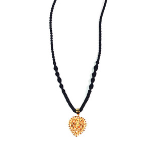 短款锁骨链纯手工编织黄金吊坠绳翡翠玉坠吊坠挂绳女黑红项链绳子