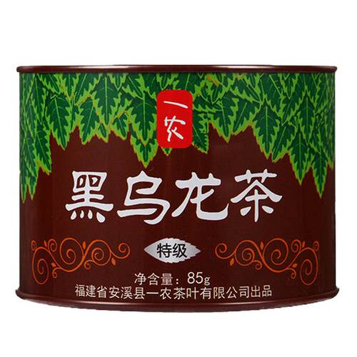 一农 特级黑乌龙茶85g/罐 高浓度茶叶木炭技法乌龙茶
