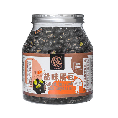 良一高蛋白盐炒黑豆450g/罐