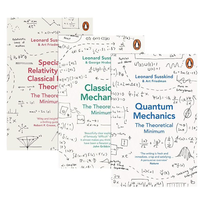 The Theoretical Minimum  理论小值系列3本 英文原版 狭义相对论与经典场论 量子力学 开始学物理时需要了解的东西 进口英语书籍