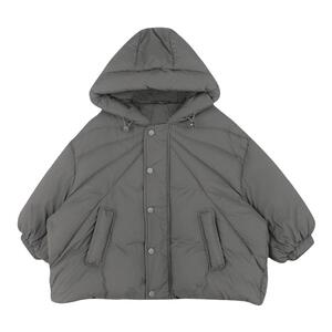 utouto大耳象女童线条落肩羽绒服2023冬季新款女宝个性时髦外套
