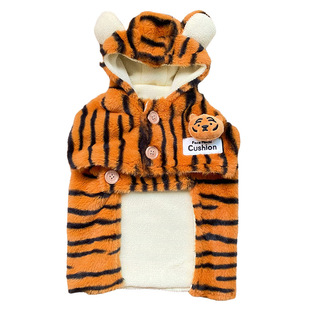 奶凶小脑斧！原创虎年宠物斗篷泰迪博美披风猫狗秋冬衣服英短毛毯