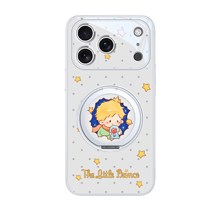 适用小王子手机壳iPhone17新款苹果16promax磁吸带支架15plus星宇橙色Air简约男女14pro高级感13无线充电12套