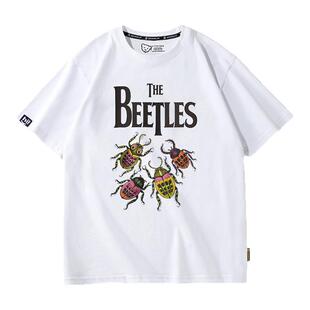 The Beatles 披头士甲壳虫乐队约翰列侬摇滚短袖T恤周边音乐衣服