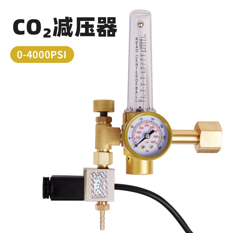 二氧化碳减压器CO2压力表流量计温室培温湿度控制器园艺水