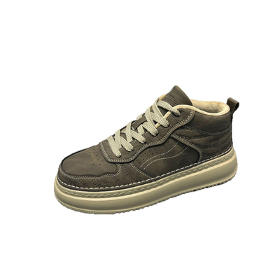 社古冬季加绒保暖高帮板鞋