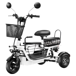 轻便新款电动三轮车家用小型接送孩子女士折叠老年人代步车电瓶车