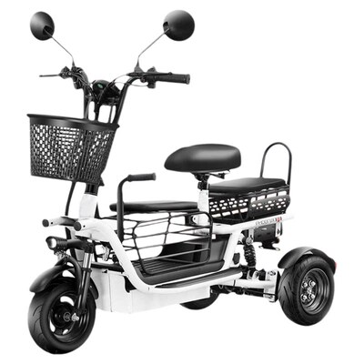 轻便新款电动三轮车家用小型接送孩子女士折叠老年人代步车电瓶车