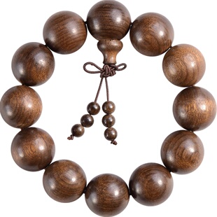 包邮金丝檀木手串金丝楠木沉香乌木阴沉木108佛珠男女士情侣手链