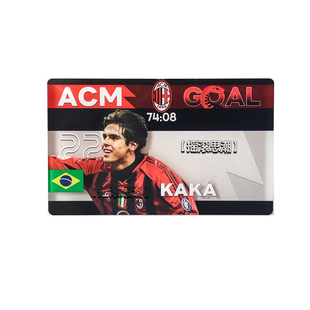 AC米兰周边球员卡砖立牌摆件冰箱贴卡卡伊布皮尔洛普利希奇周边