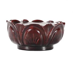 实木质观音菩萨底座家用供奉佛像财神像关公圆形鎏金莲花底座加高