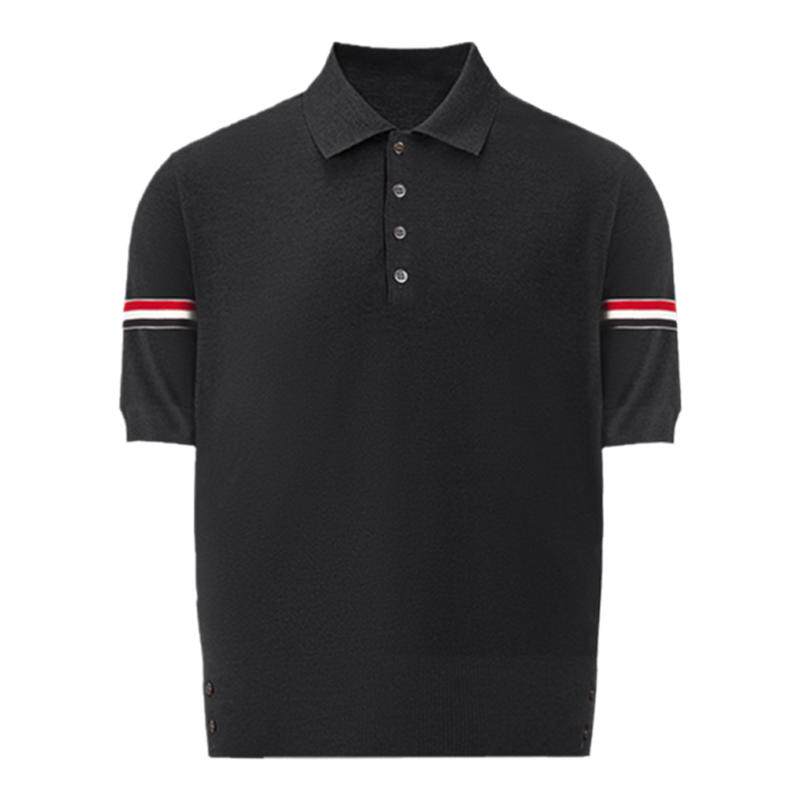 简约TB夏季新款短袖休闲Polo衫
