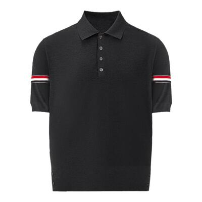 简约TB夏季新款短袖休闲Polo衫