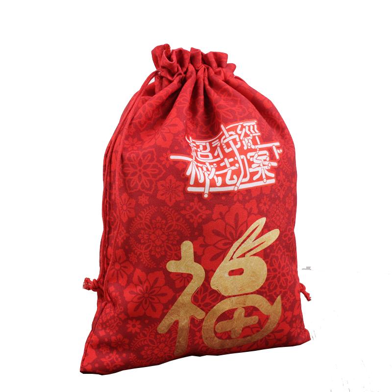 定制束口大米抽绳包装袋