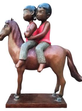 阿斯蒙迪张慧原作青铜爱情雕塑