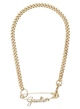 Jean Paul Gaultier高缇耶男士安全别针项链  迷衣时尚