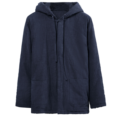 原创中国风冬季加厚保暖连帽棉服