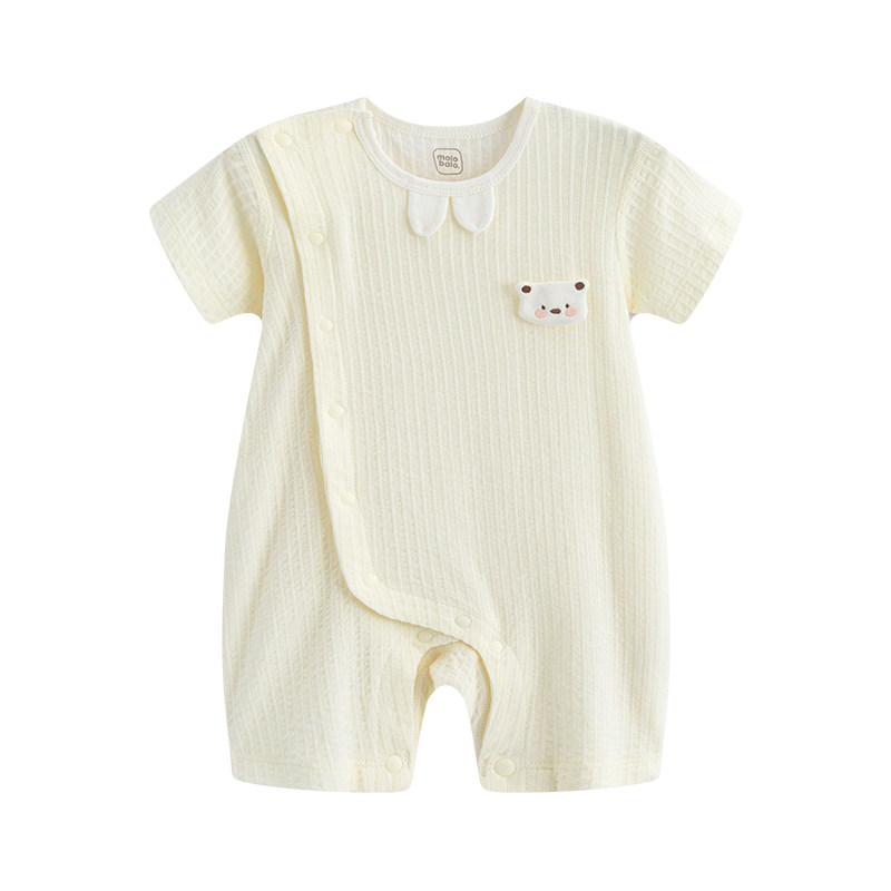 婴儿短袖连体衣夏季薄款宝宝哈衣