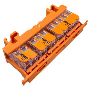 wago万可221/222/2273/2773/773系列接线端子连接器导轨固定支架