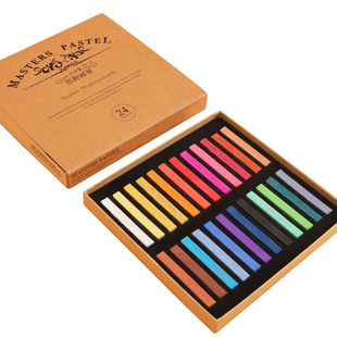马利色粉笔美术用36色24色彩棒颜料彩绘手绘马力12色彩色粉笔粉彩