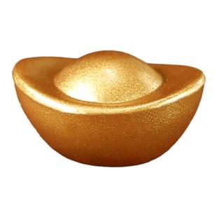 实心沙金元宝摆件招财聚财进宝财神迷你小金元宝聚宝盆配件填充物