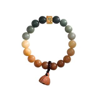 新航新航黄金菩提子手链足金珐琅转运珠发财配件手串礼物送女友