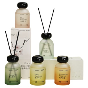 寻遇栀子花无火香薰家用室内茶香酒店精油卧室香氛房间淡香水摆件