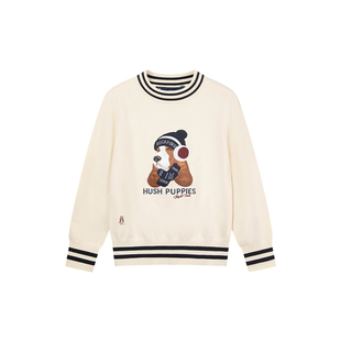 暇步士童装儿童毛衣25秋冬新品男童厚线衣宝宝童趣女童休闲针织衫