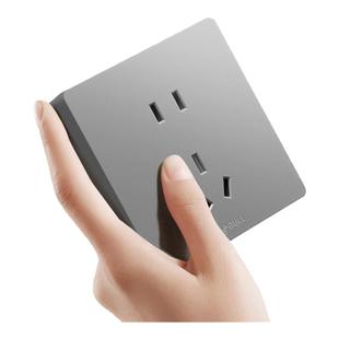 公牛明装开关插座家用多孔明线盒墙壁一开5孔16a空调插座开关面板