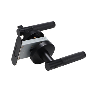 普佰特滚花磁吸门锁室内房门静音锁具卧室单舌执三杆执手锁通用型