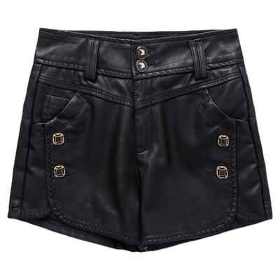 皮裤女2025秋冬季新款大码高腰皮短裤外穿百搭打底靴裤子冬天显瘦