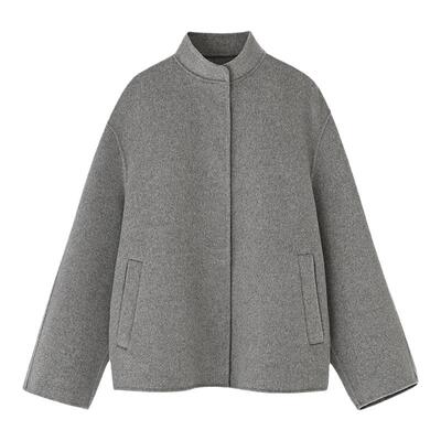 澳洲进口美利奴羊毛羊绒呢子外套