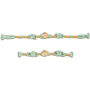 旗袍盘扣扣子国风金箔珠绕线一字扣复古汉服手工编织装饰纽扣配件